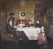 Sir William Orpen A Bloomsbury Family Sweden oil painting artist